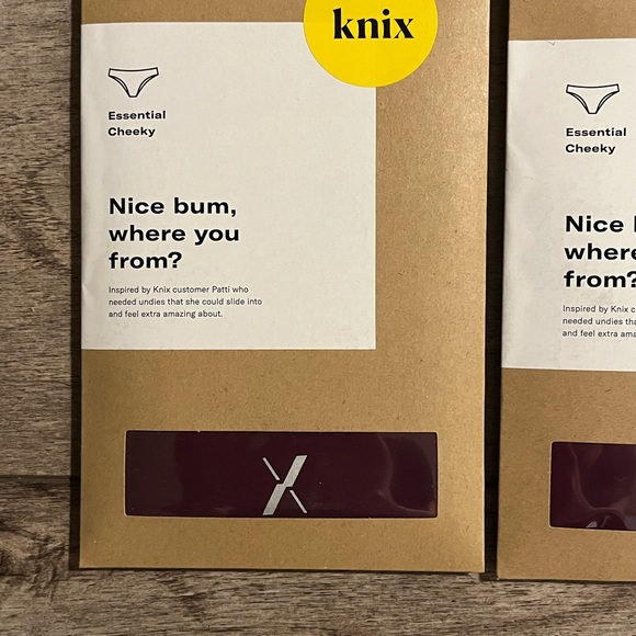 KNIX Wear Essential Cheeky Underwear (2 pack) Woman’s XXL - Plum Colour - Picture 4 of 5